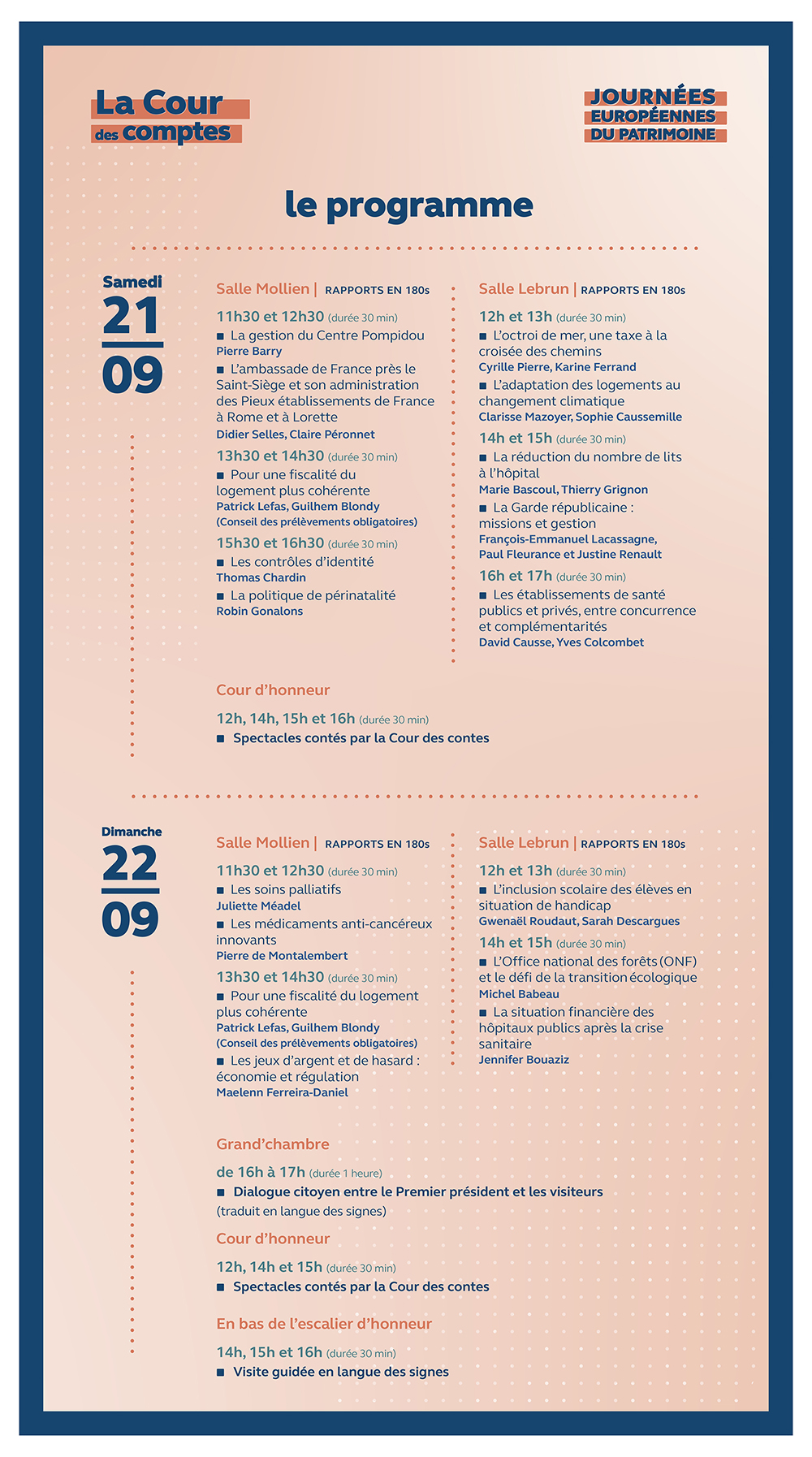 JEP 2024 : programme des animations